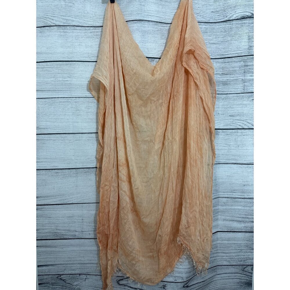 MM LaFleur Lightweight Crinkled Peachy Chic Scarf
